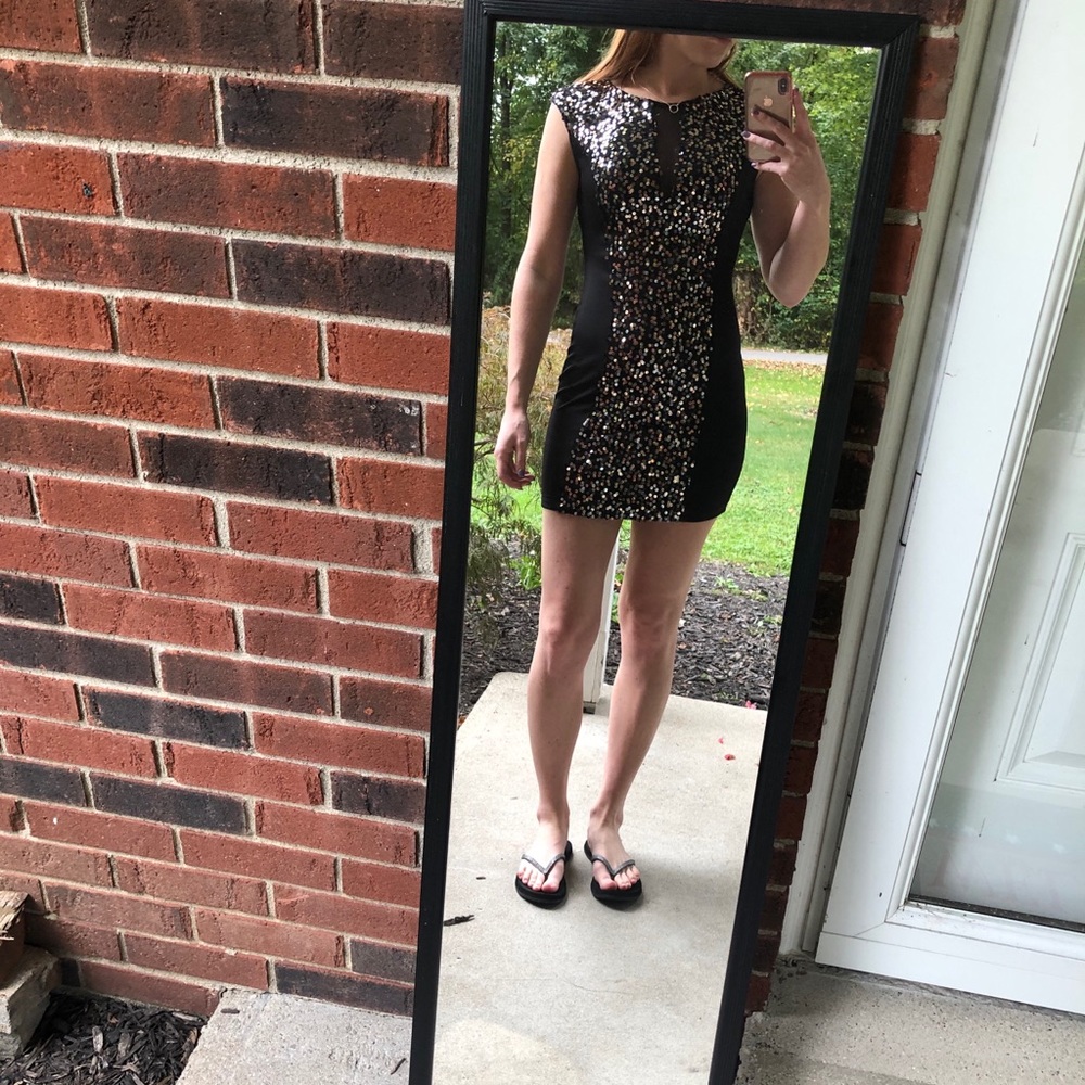Arden B Black & Sequin Dress